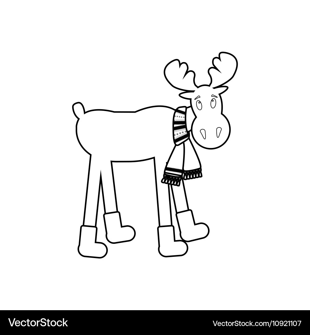 Moose icon Royalty Free Vector Image - VectorStock