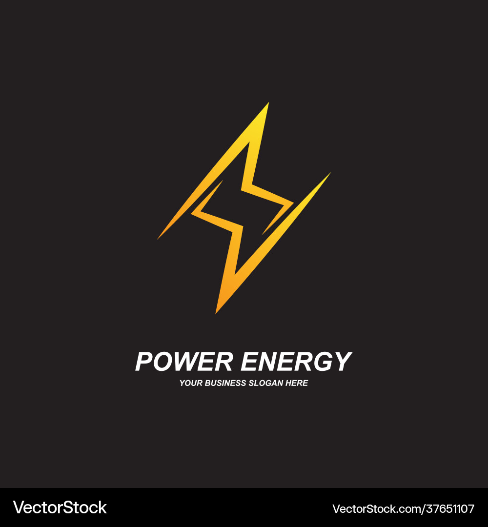 Power lightning Royalty Free Vector Image - VectorStock