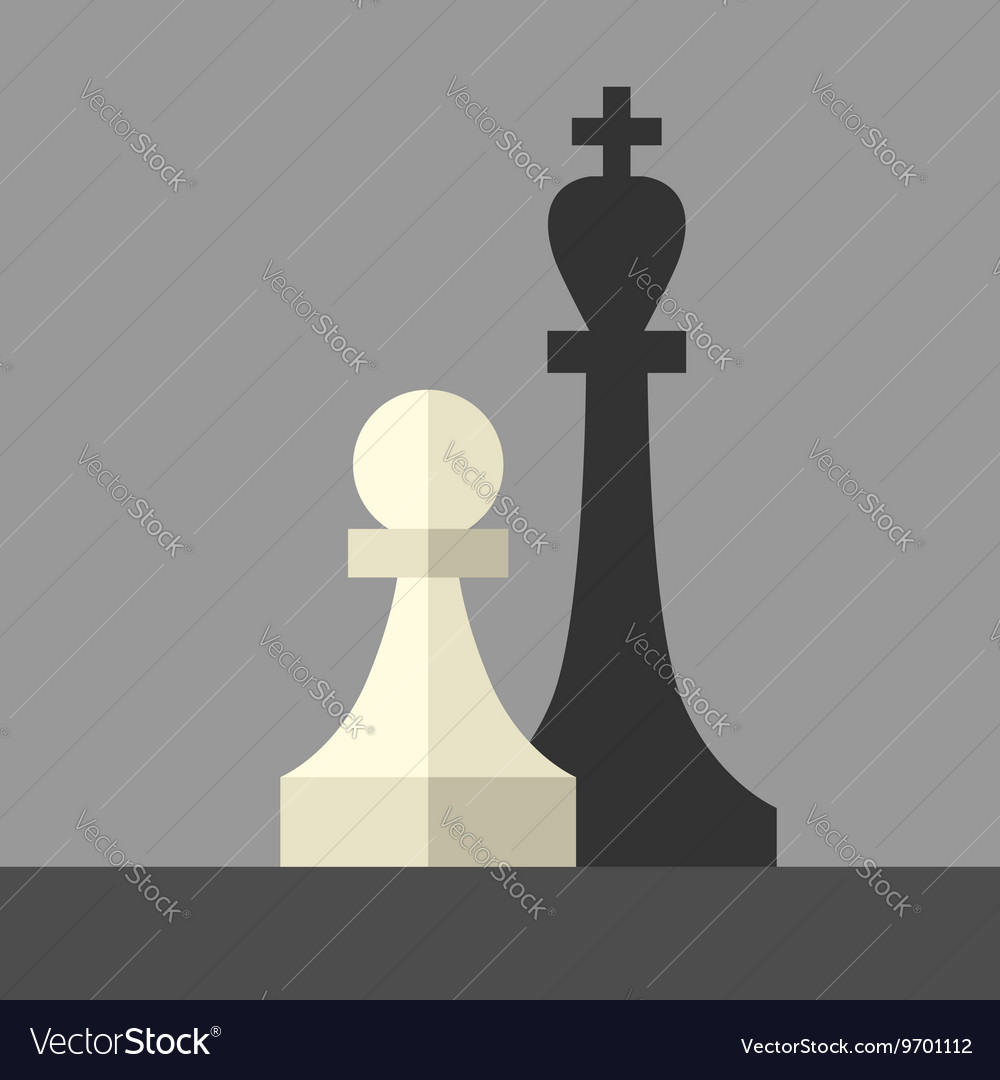 King and pawns Royalty Free Vector Image - VectorStock