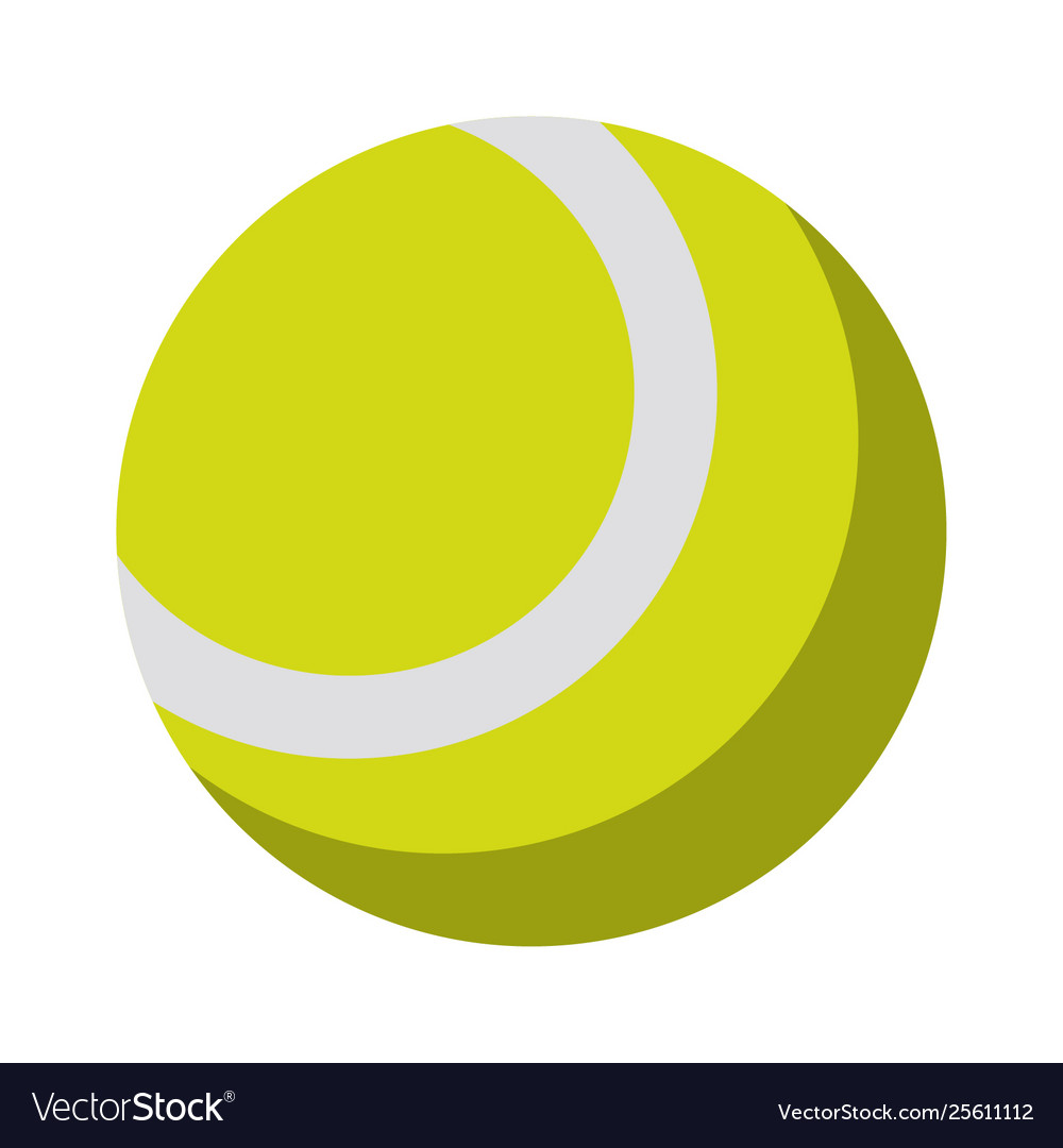 Tennis ball sport cartoon Royalty Free Vector Image