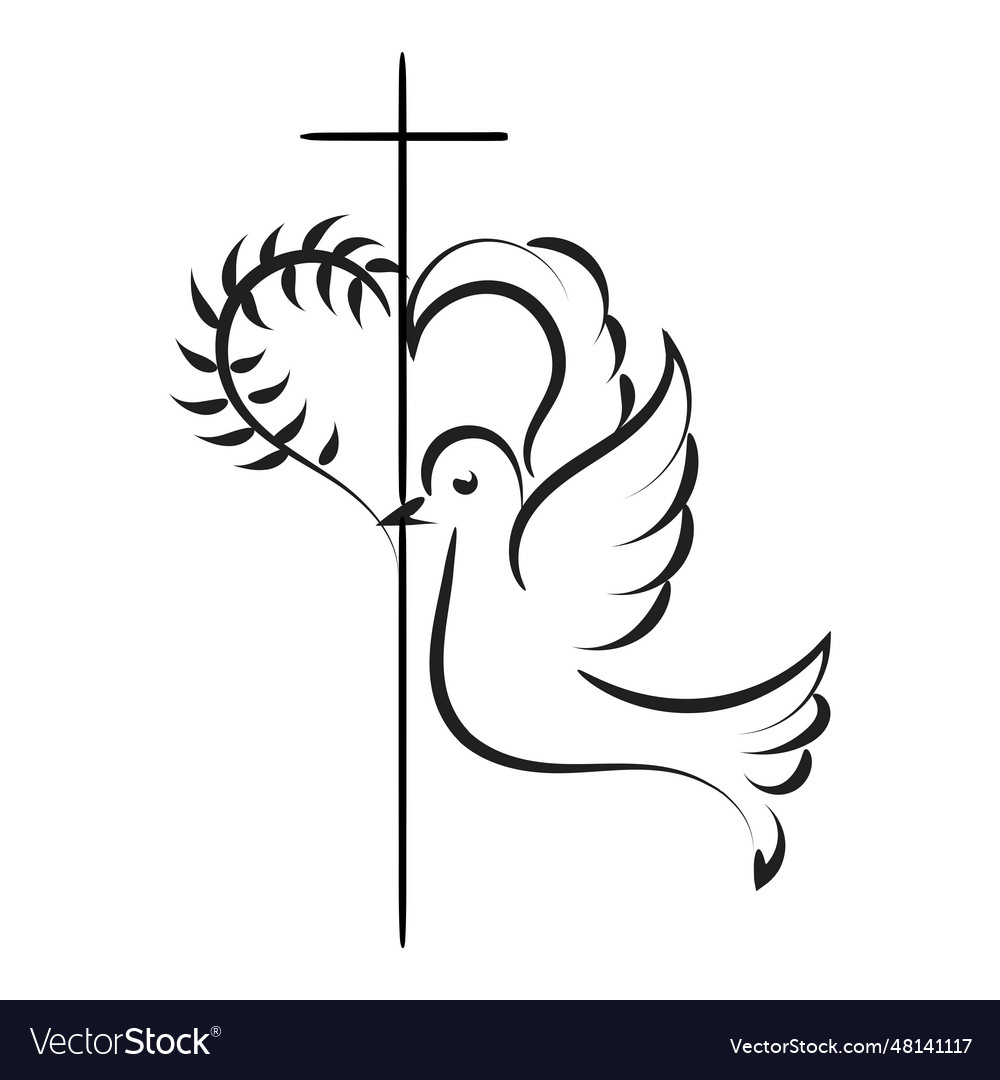 Christian symbol design for print Royalty Free Vector Image