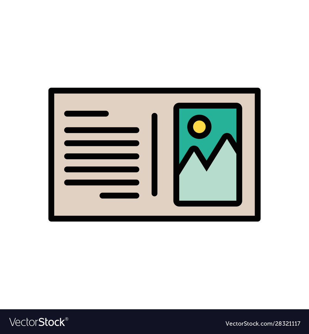 Document file paper with picture Royalty Free Vector Image