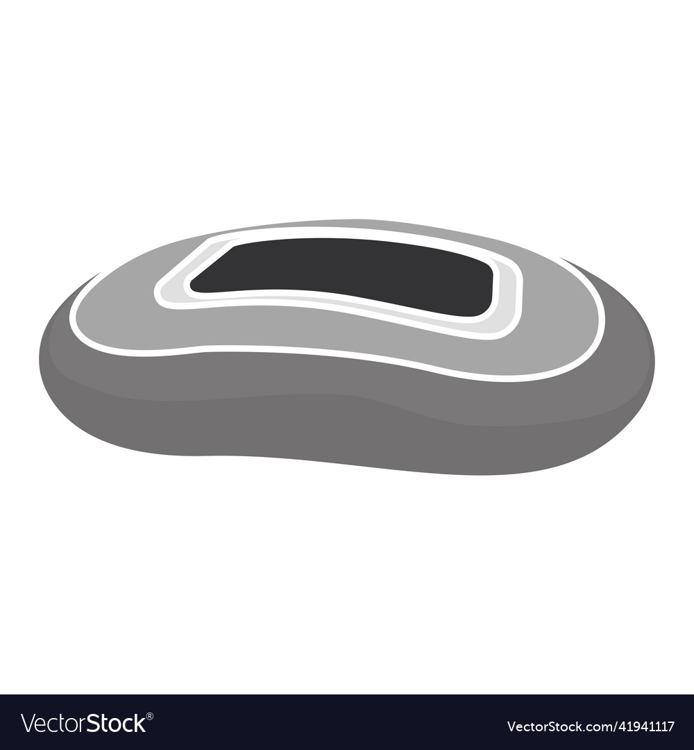 Isolated oval open stadium Royalty Free Vector Image