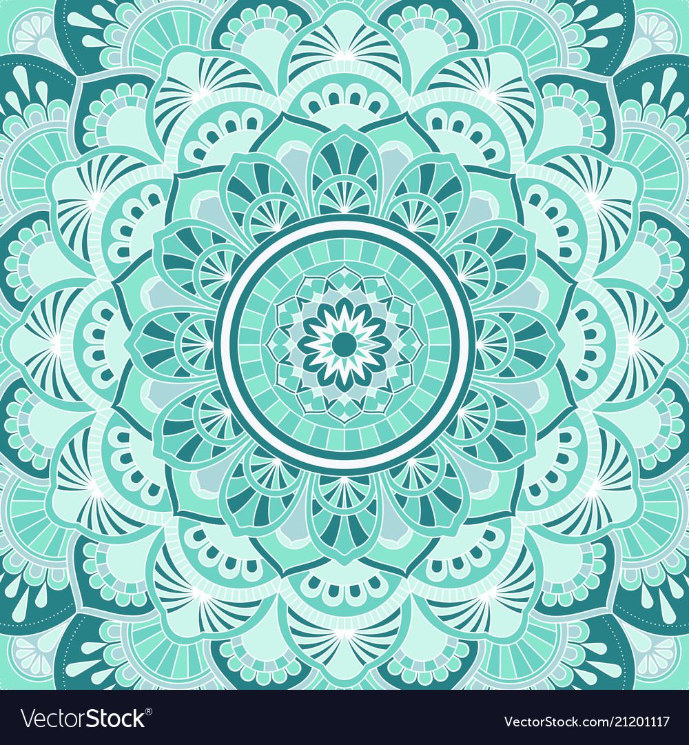 Mandala decorative and pattern design Royalty Free Vector