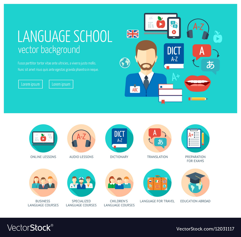 Web Design Concept For Website And Landing Page Vector Image