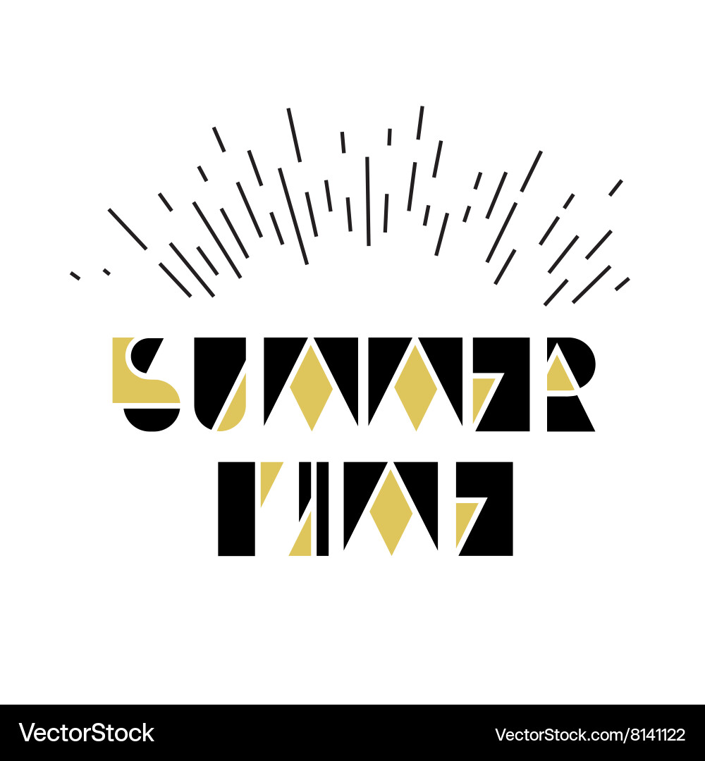 Summer time icon Royalty Free Vector Image - VectorStock