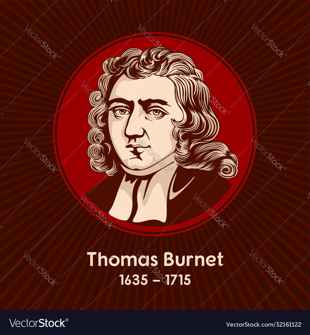 Thomas burnet Royalty Free Vector Image - VectorStock