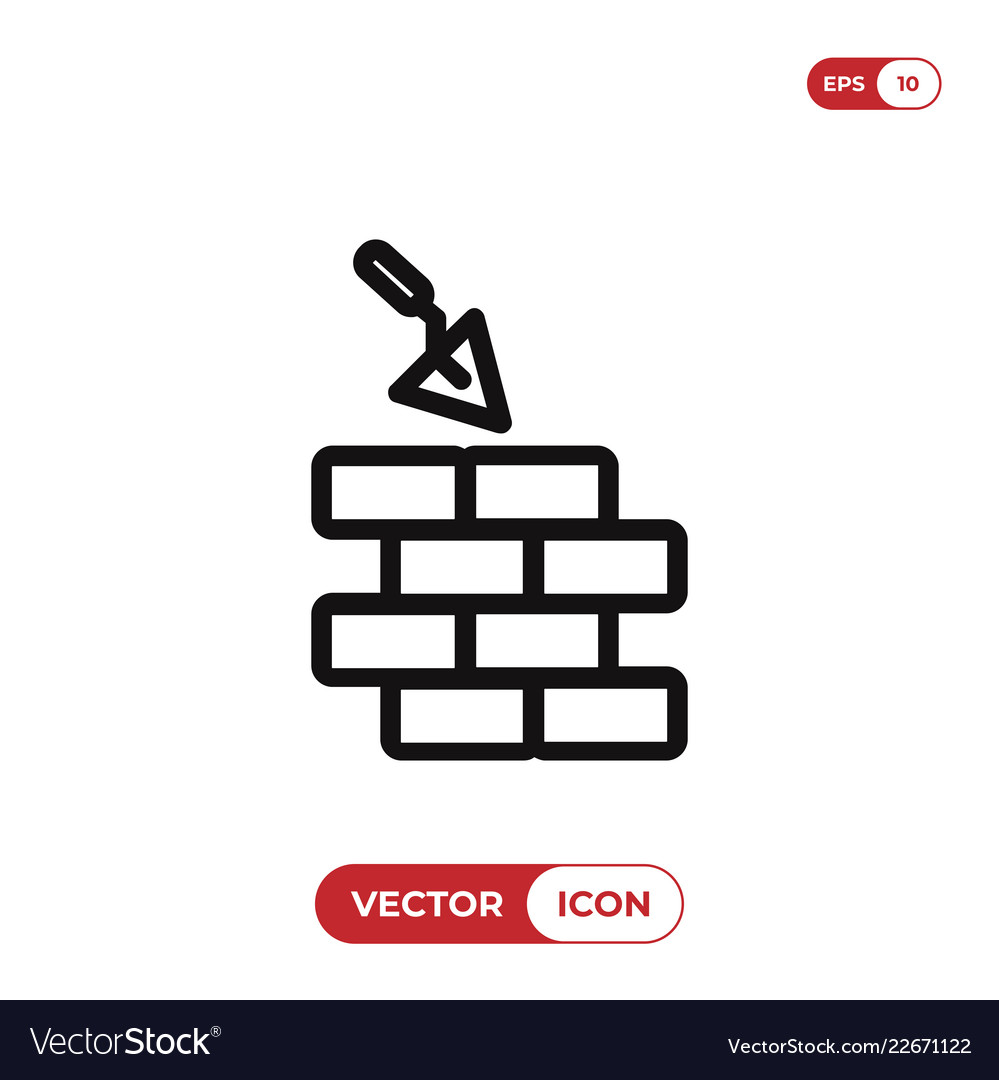 Wall icon Royalty Free Vector Image - VectorStock