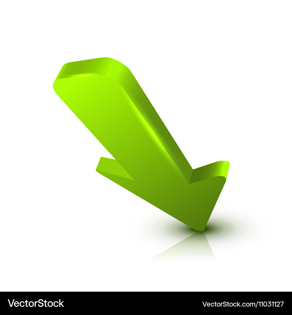 Arrow 3d Royalty Free Vector Image - VectorStock