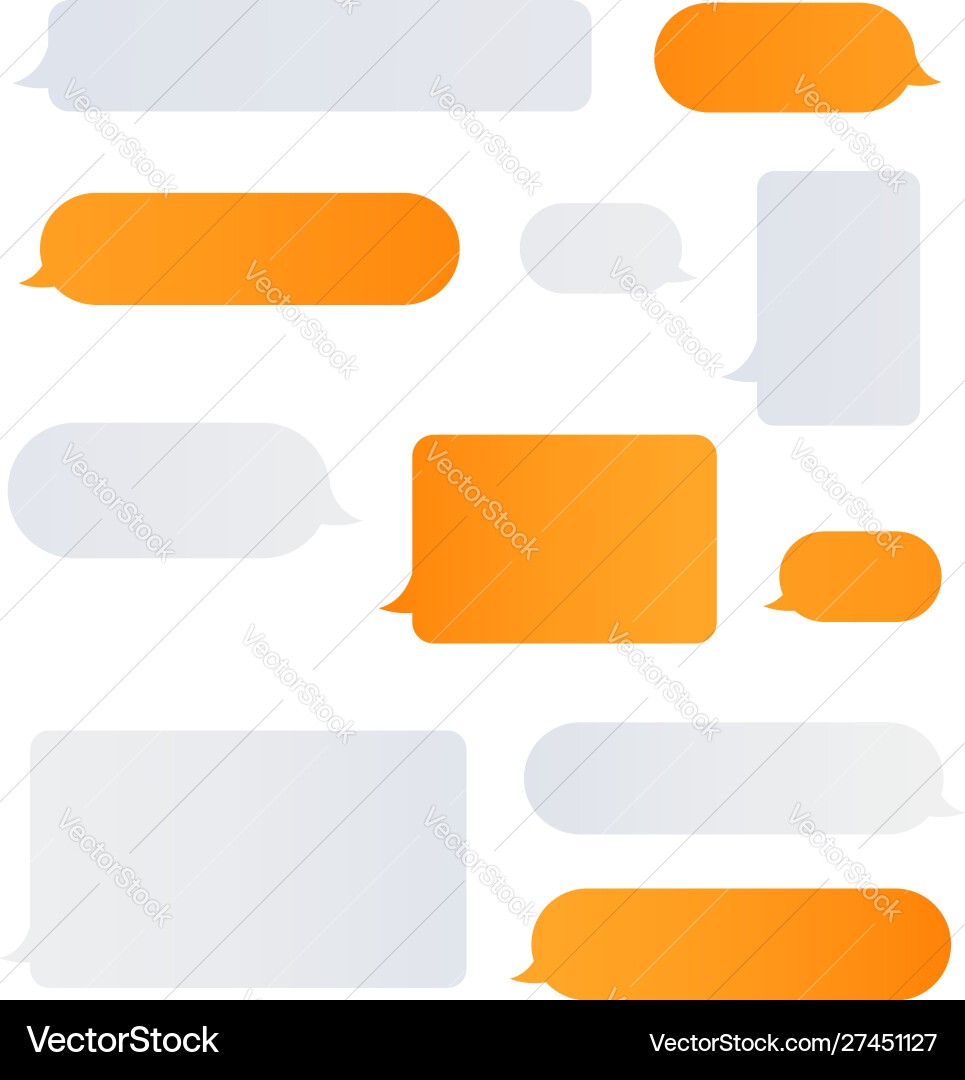 Design element message bubbles chating concept Vector Image