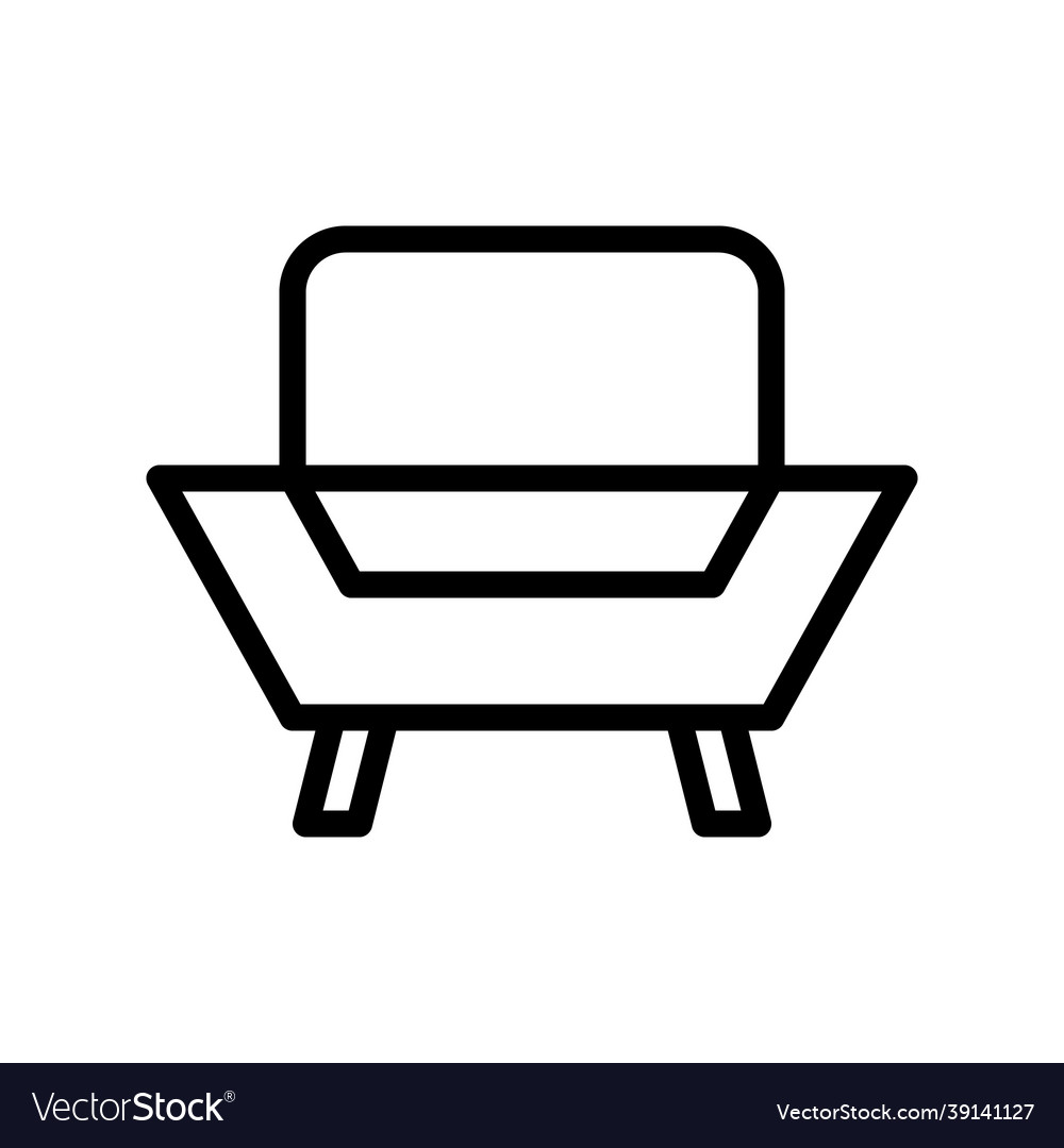 Logo sofa outlines style icon perfect Royalty Free Vector