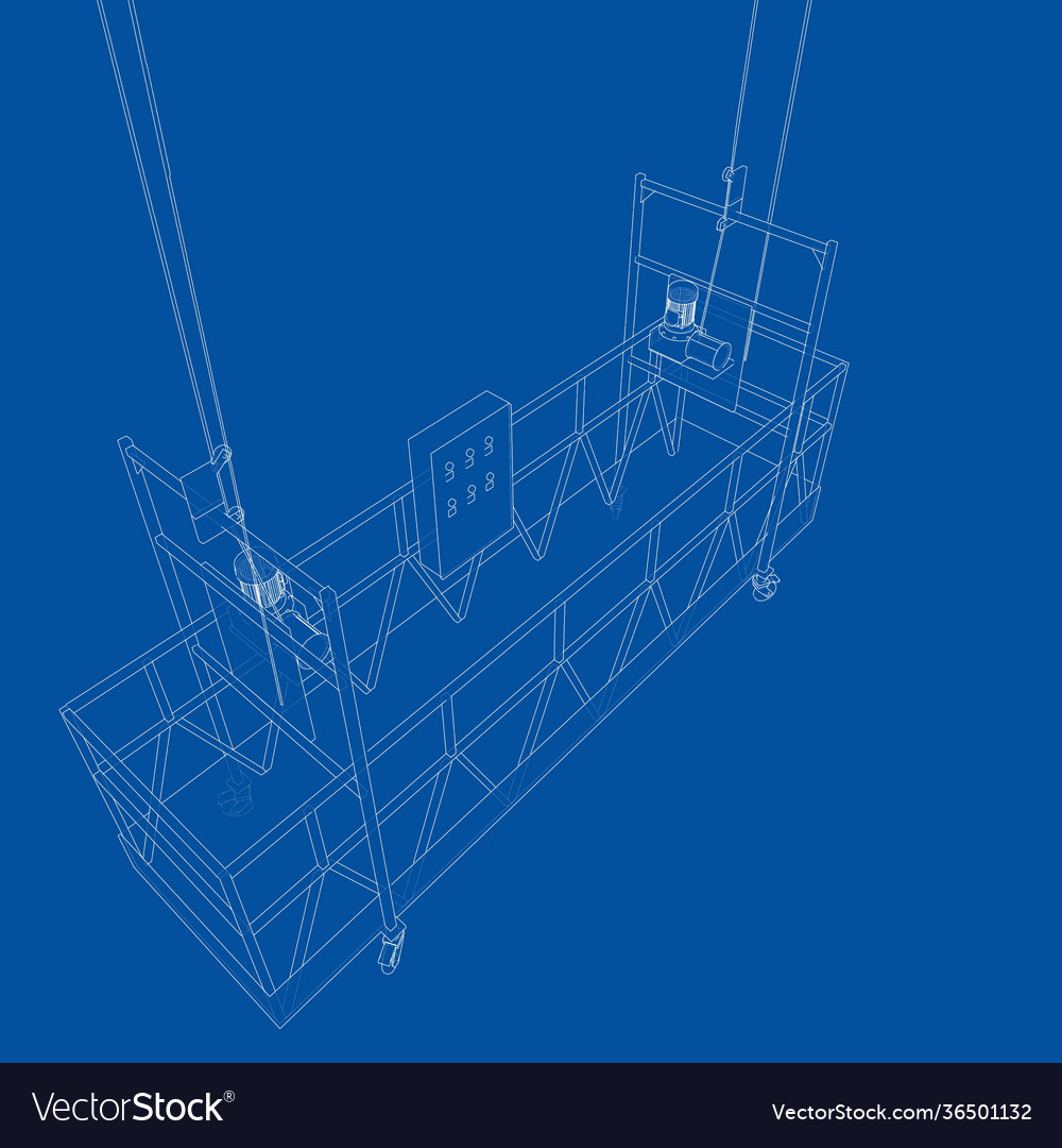 Empty Construction Elevator Royalty Free Vector Image Empty Construction Elevator Royalty Free Vector Image