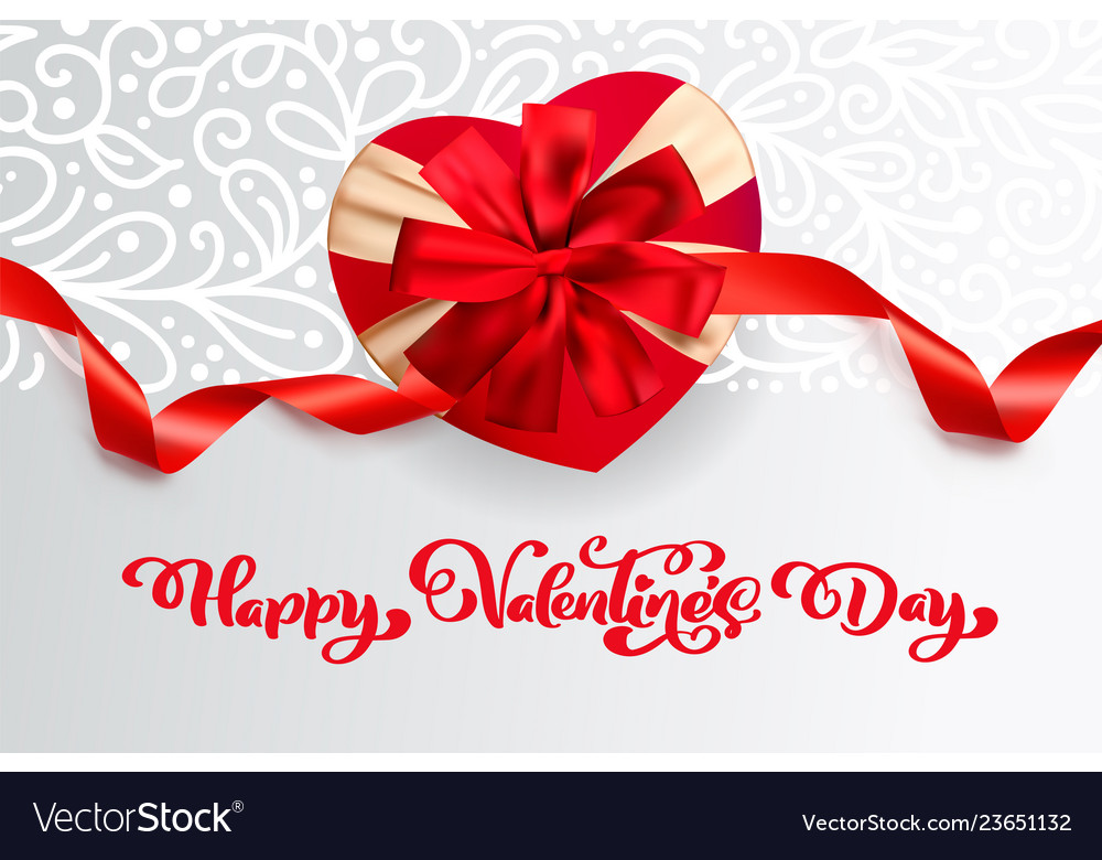 Text happy valentines day typography design Vector Image