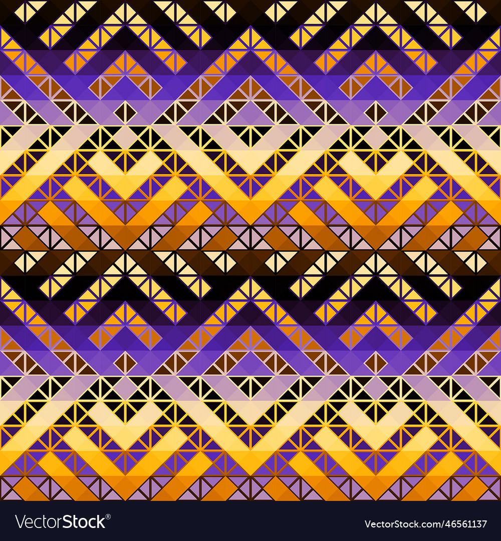 Geometric abstract triangles pattern seamless Vector Image