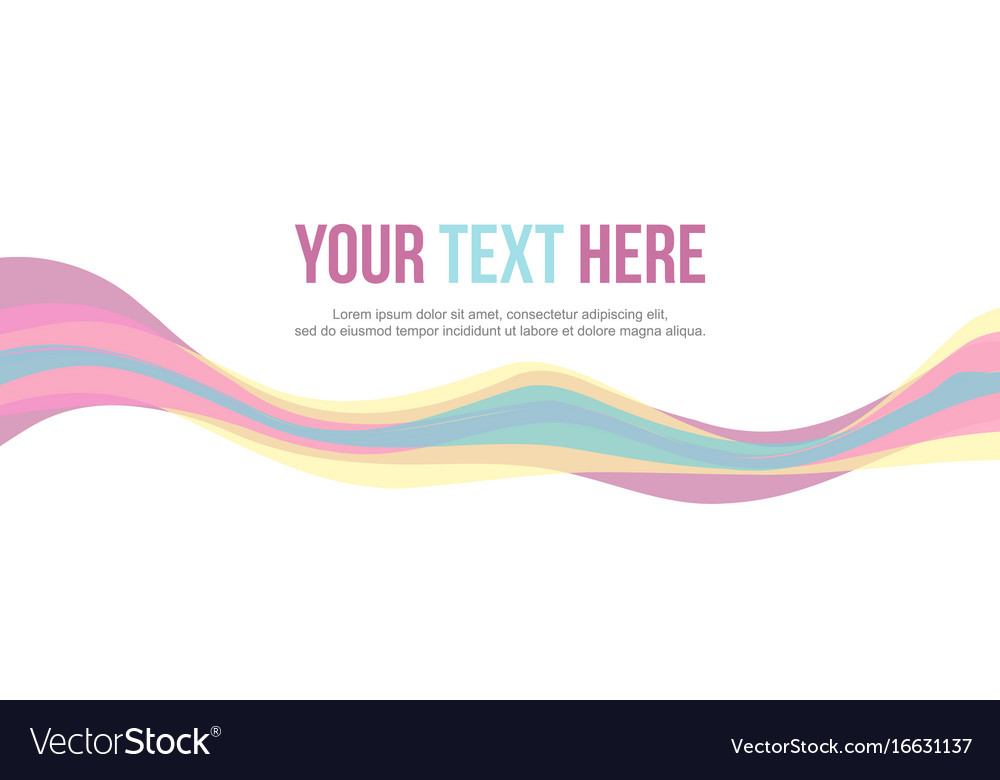 Wave Design Banner Background Collection Vector Image