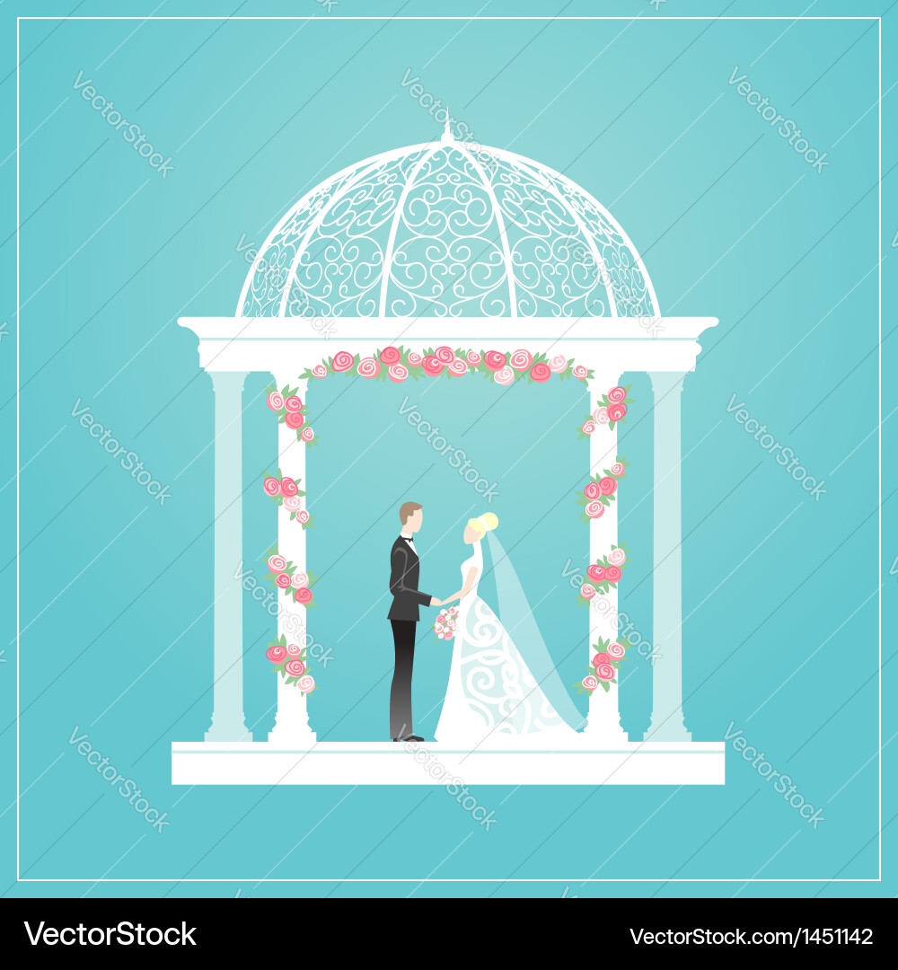 Wedding arch Royalty Free Vector Image - VectorStock