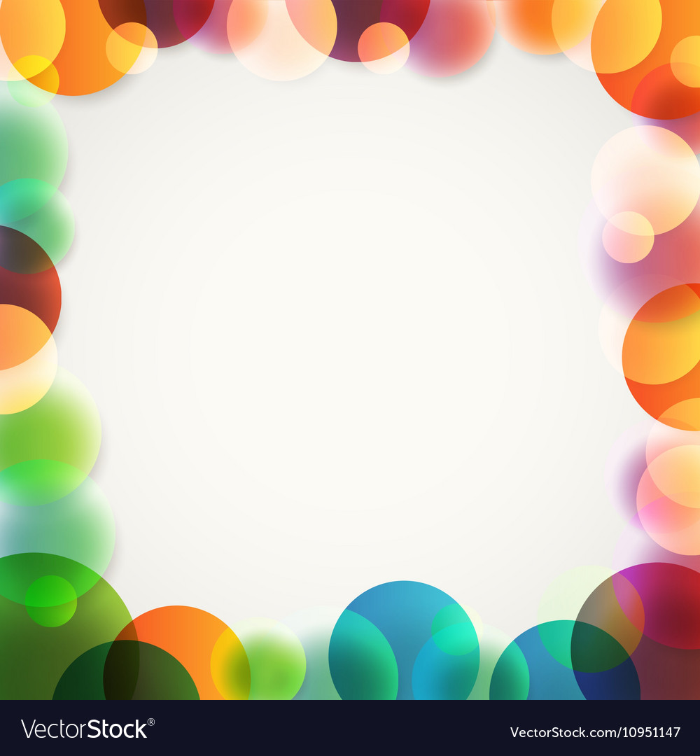 Abstract background different color circles Vector Image