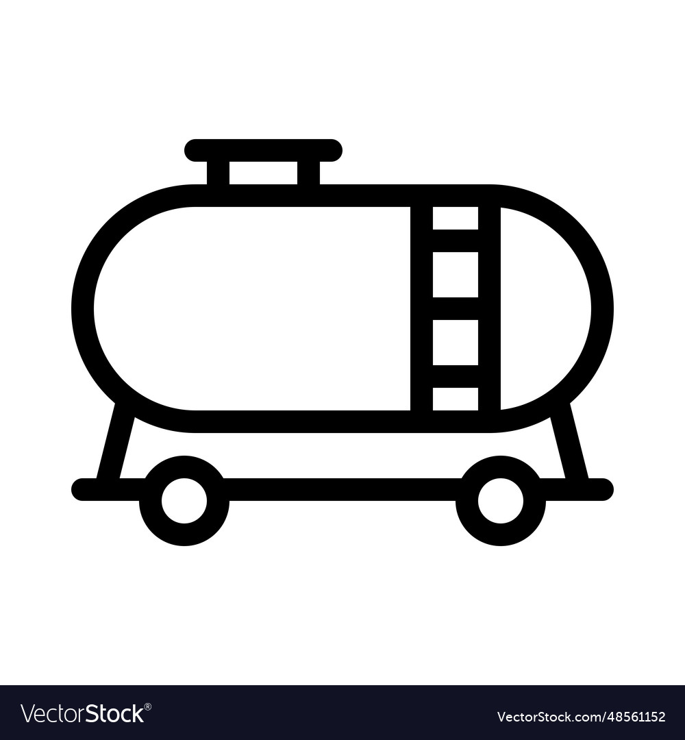 Large tank transporting petroleum oil Royalty Free Vector