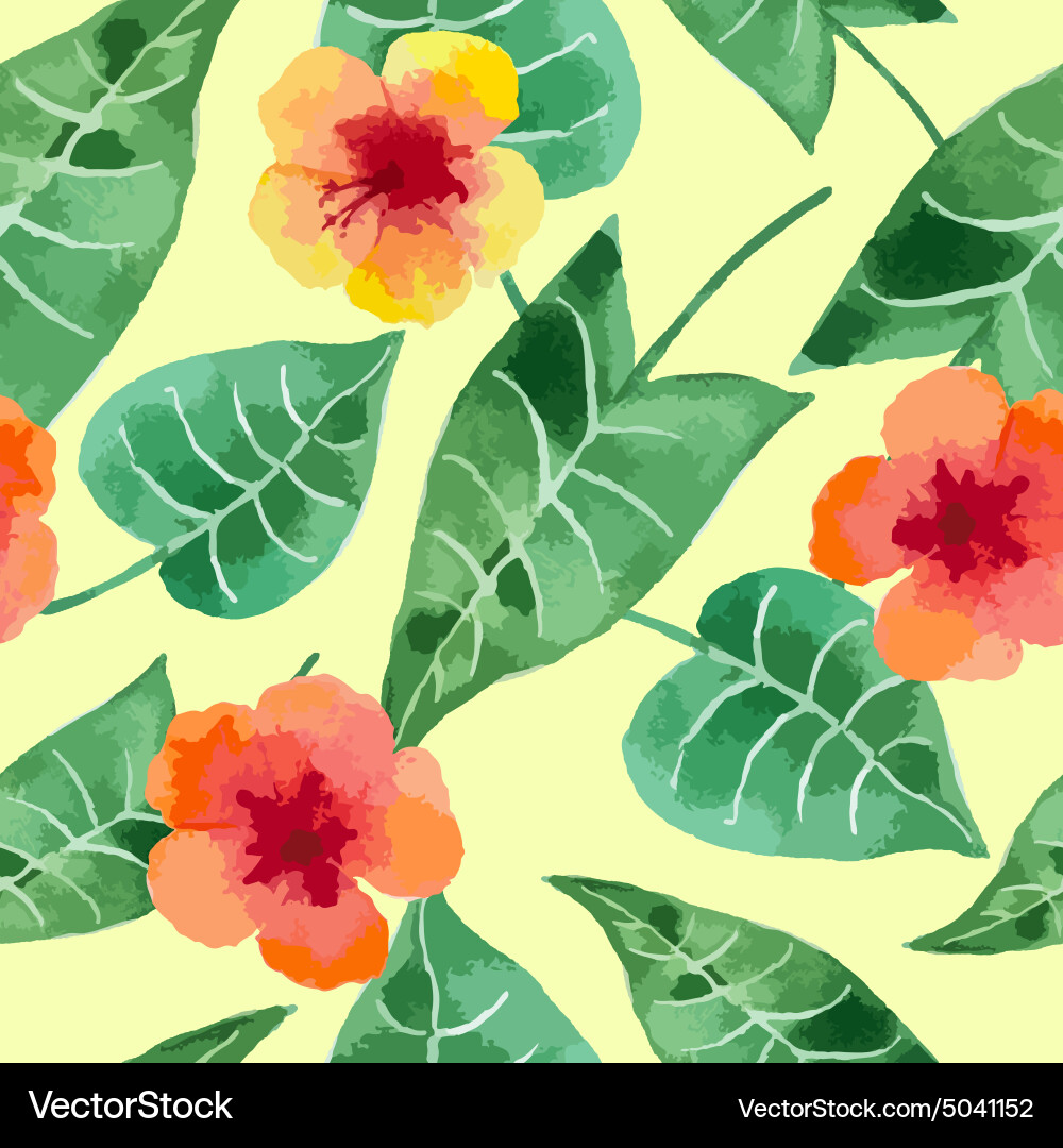 Watercolor seamless pattern Royalty Free Vector Image