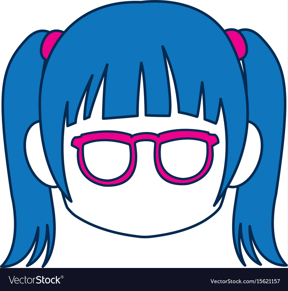 chibi template with glasses