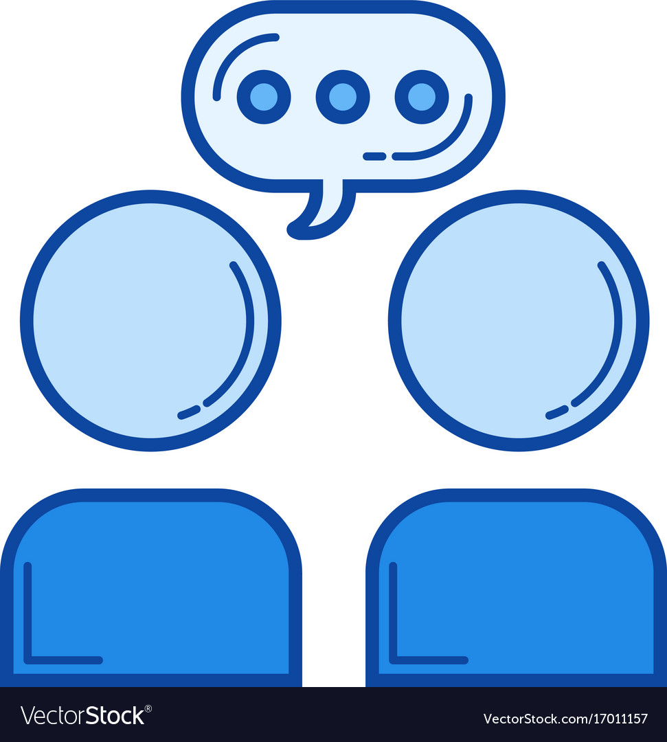 Communication line icon Royalty Free Vector Image