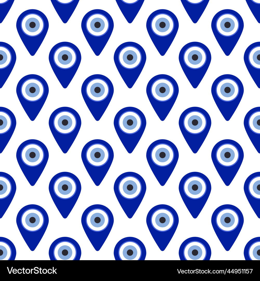 Evil eyes seamless pattern Royalty Free Vector Image