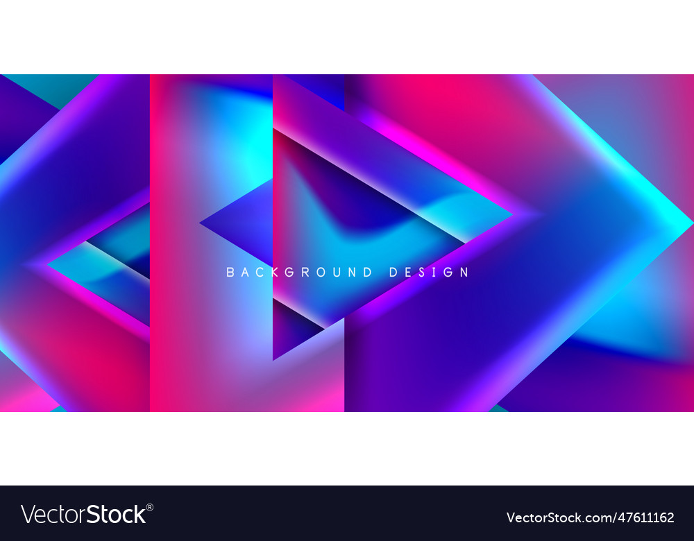 Futuristic triangle abstract background Royalty Free Vector