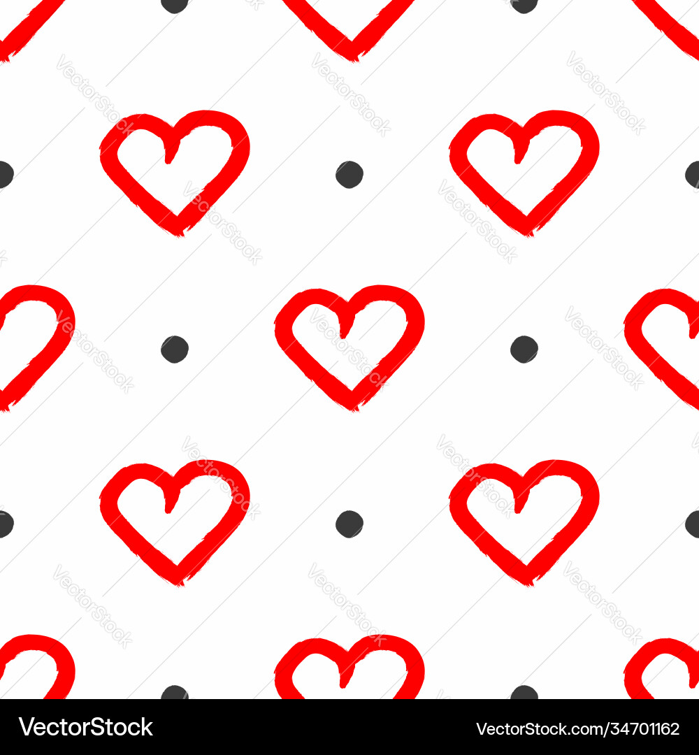 Seamless pattern with repeating round dots Vector Image