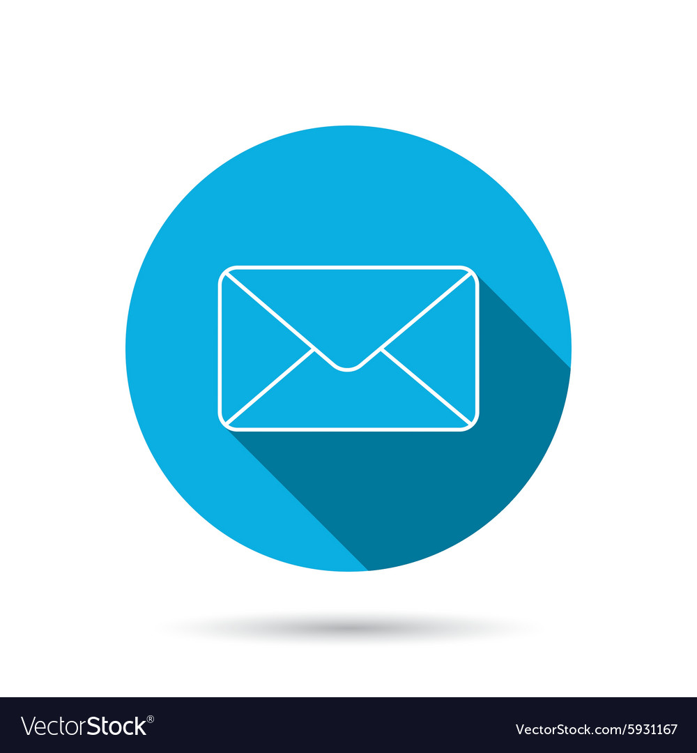 Envelope mail icon email message sign Royalty Free Vector