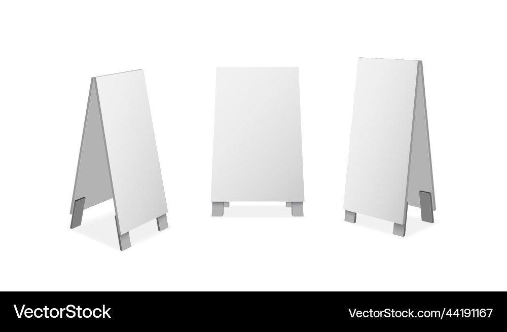 Realistic special menu announcement board icon set