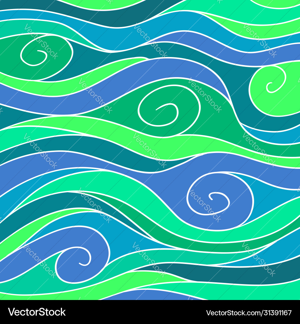 Sea waves background Royalty Free Vector Image