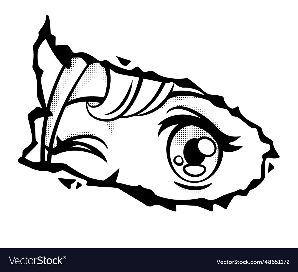 Anime Manga Eyes PNG (Isolated-Objects)