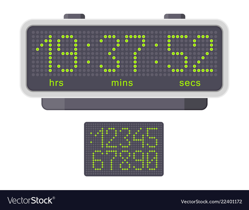 Timer clocks watch stopwatch countdown Royalty Free Vector
