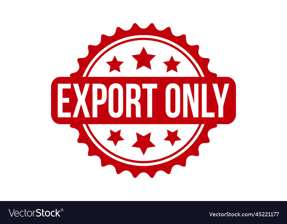 Export only rubber stamp seal Royalty Free Vector Image