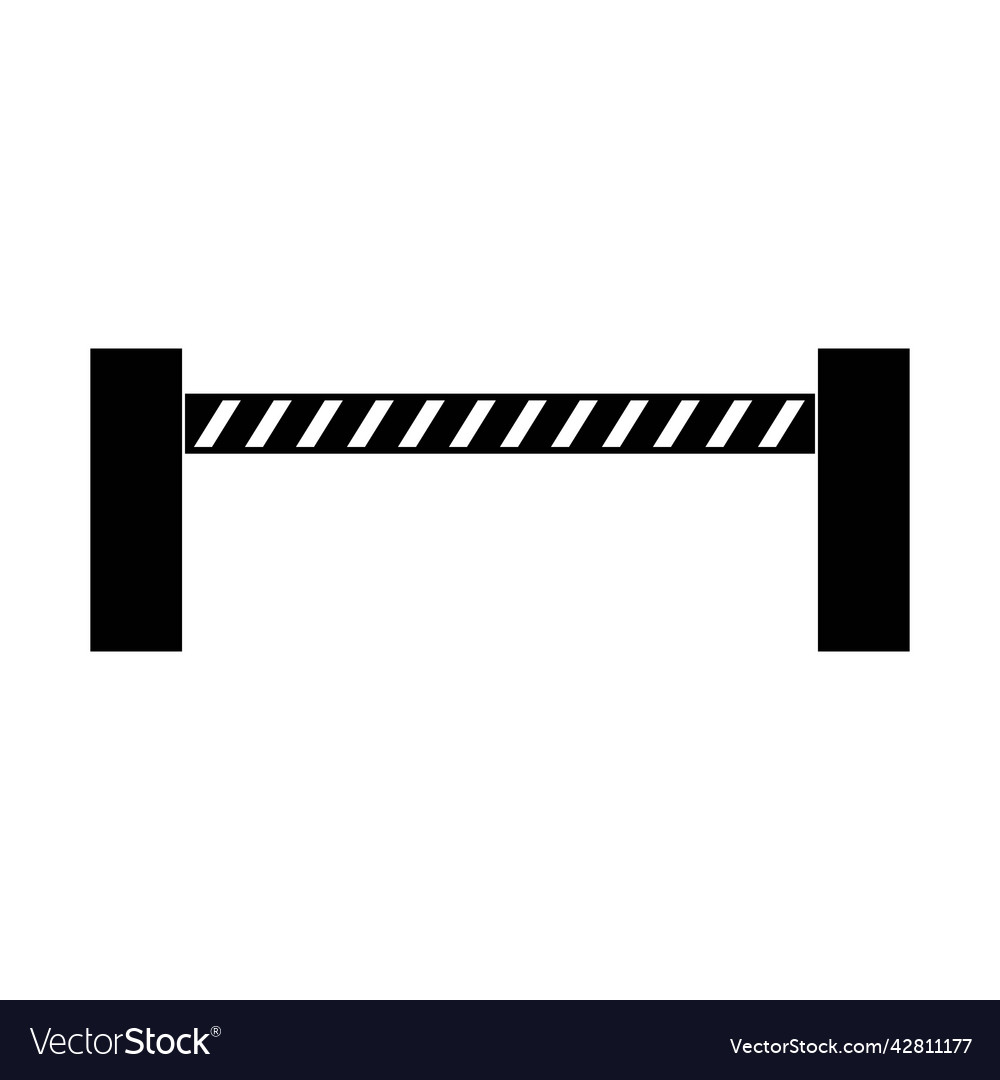 Secure parking gate icon logo Royalty Free Vector Image