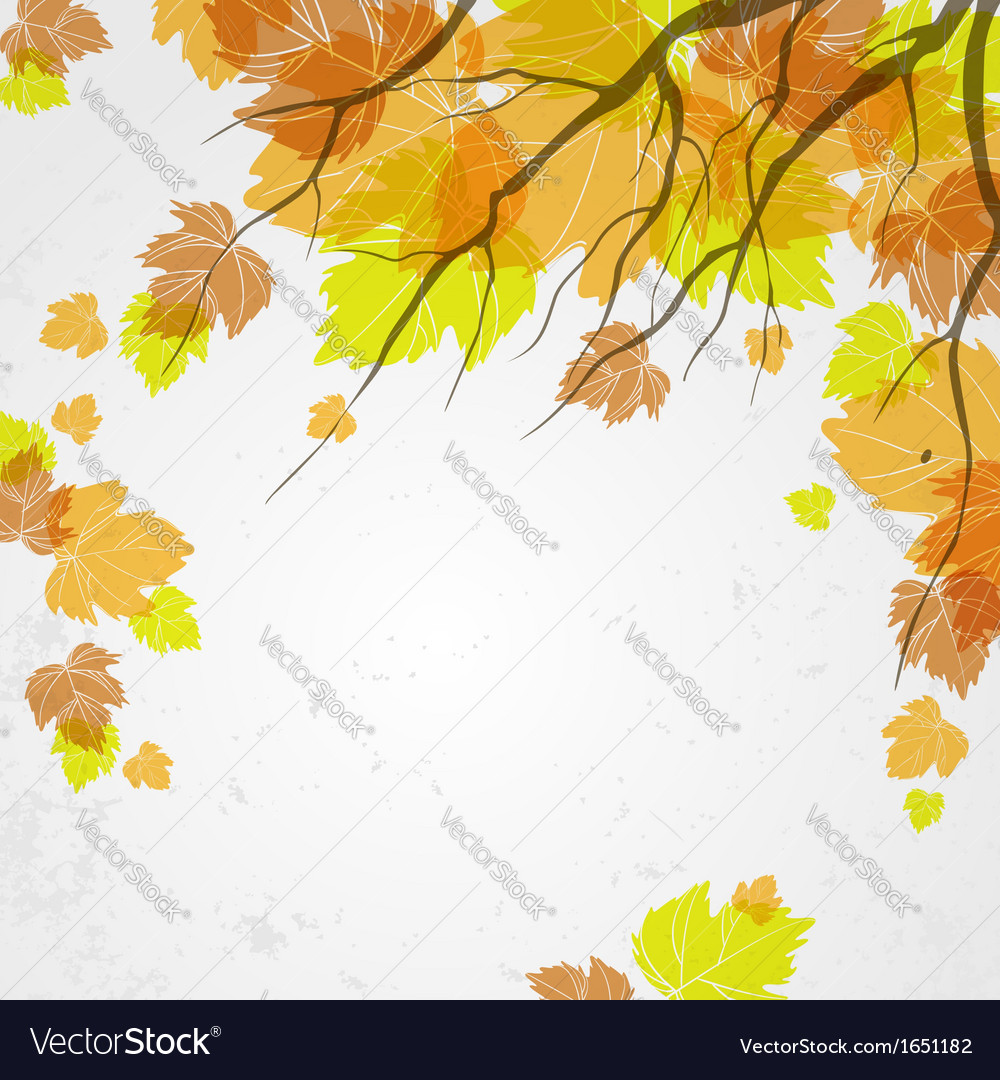 Autumn background Royalty Free Vector Image - VectorStock