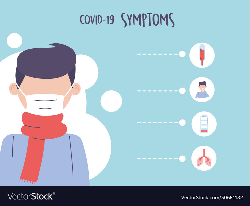 Covid19 19 pandemic infographic patient Royalty Free Vector