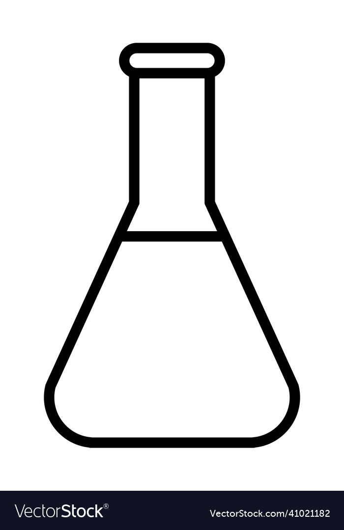 Lab flask icon image Royalty Free Vector Image