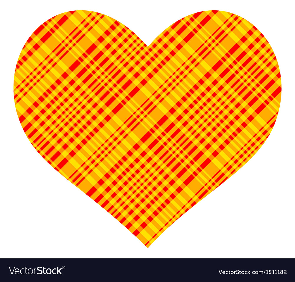 Patterned heart Royalty Free Vector Image - VectorStock