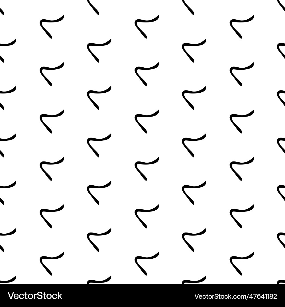 Seamless pattern with sketch squiggle Royalty Free Vector