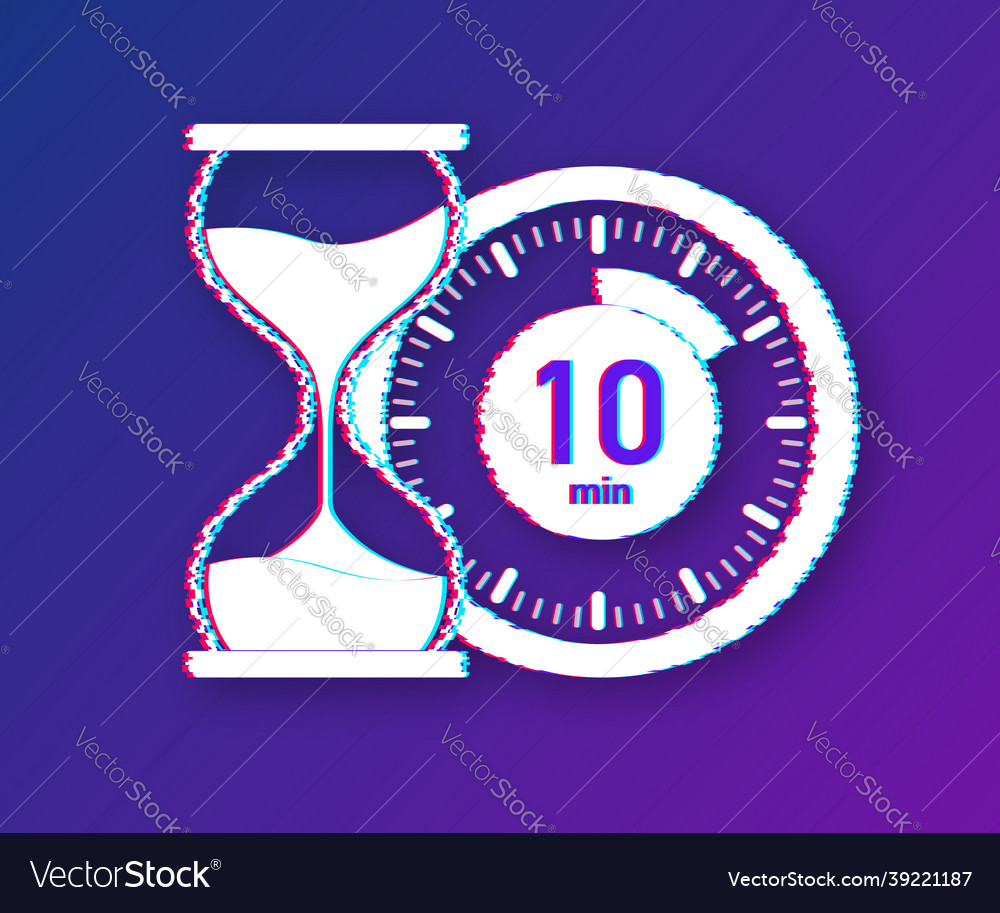 10 Minutes Stopwatch Glitch Icon Royalty Free Vector Image 10 Minutes Stopwatch Glitch Icon Royalty Free Vector Image