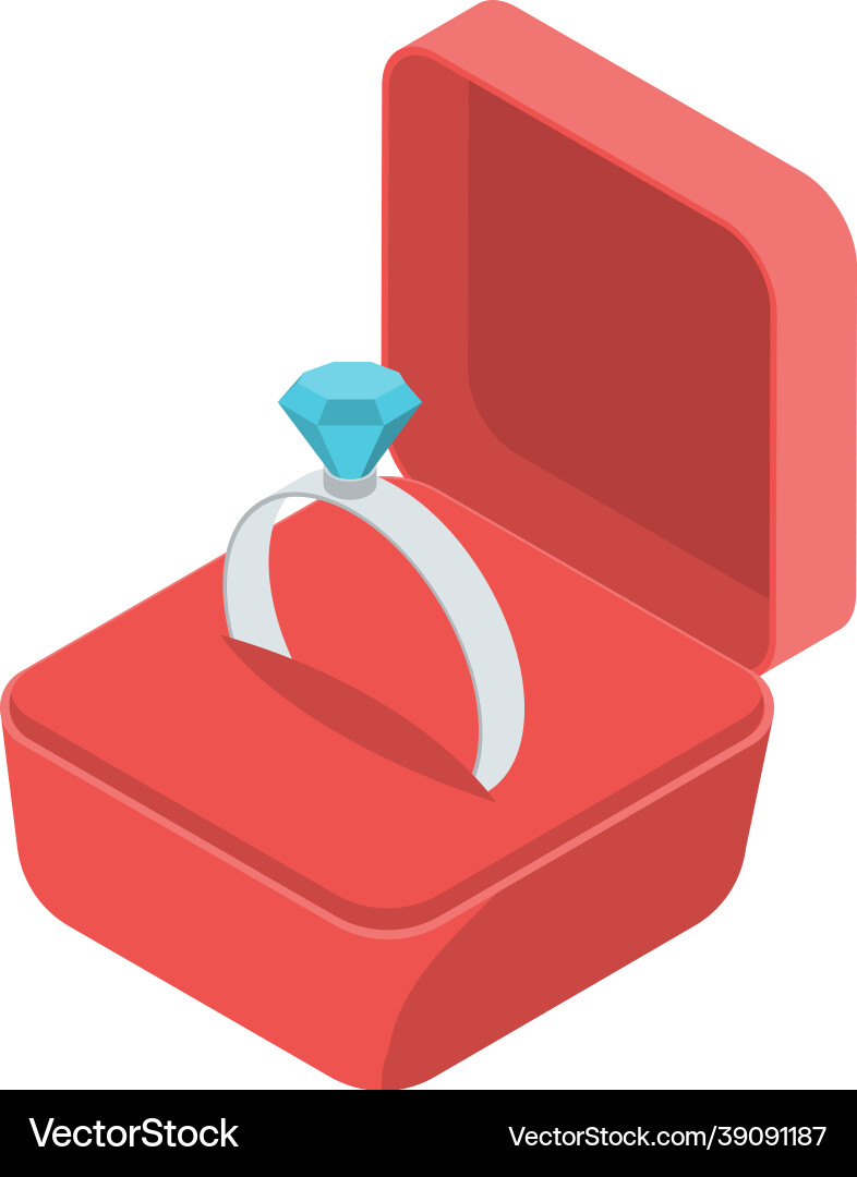 Diamond ring Royalty Free Vector Image - VectorStock