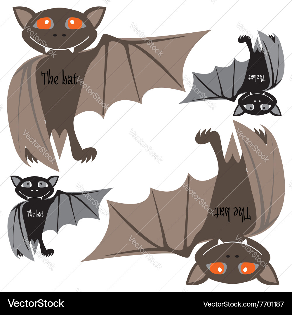 Halloween bats Royalty Free Vector Image - VectorStock