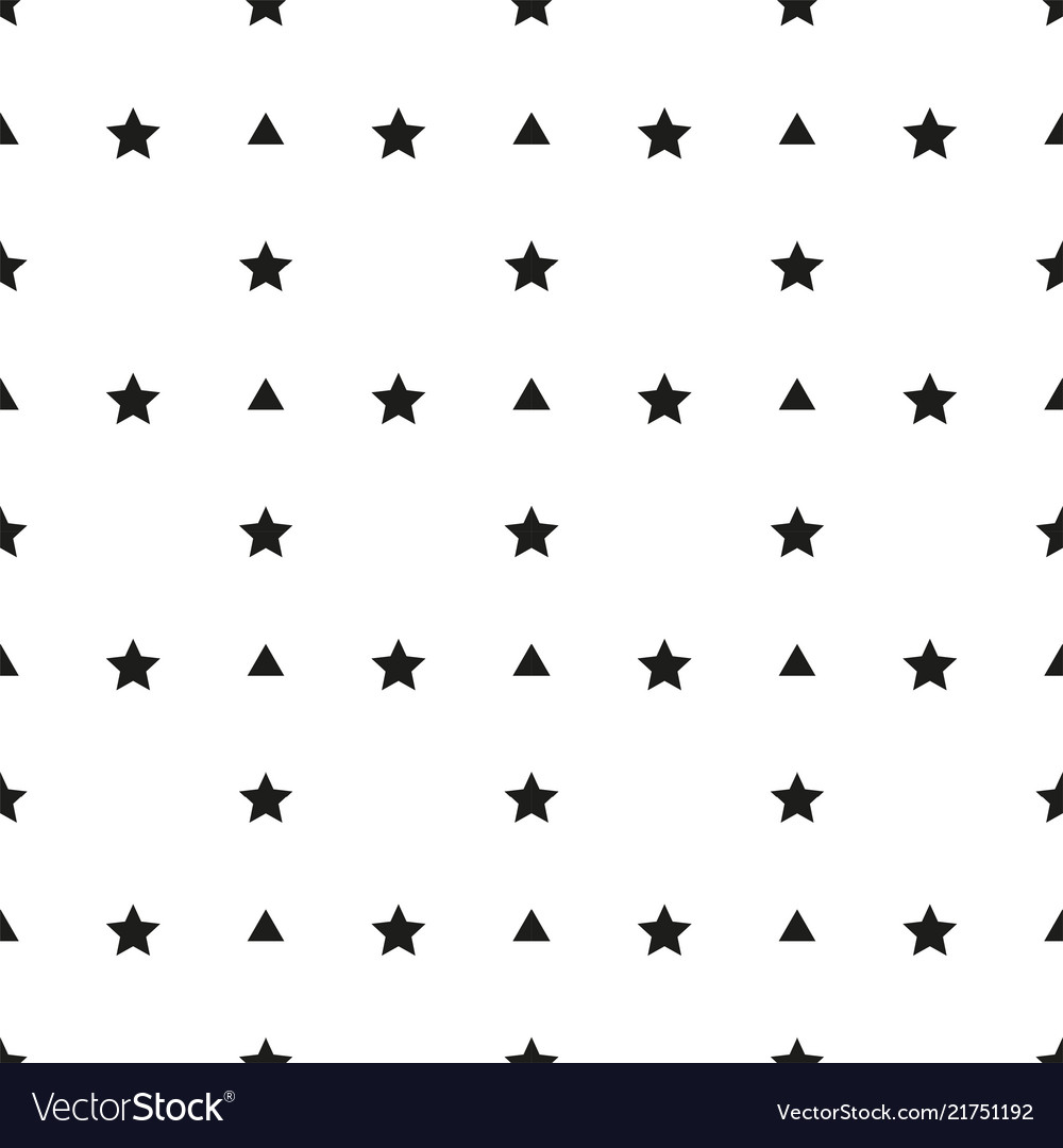 Abstract triangle star pattern white background ve