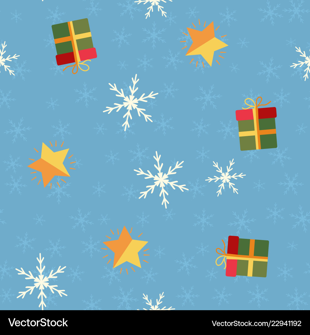 Christmas seamless pattern Royalty Free Vector Image
