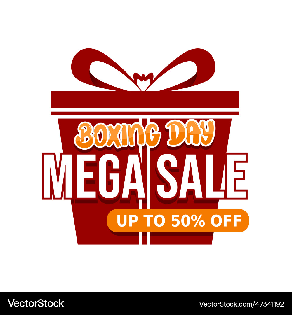 Happy boxing day holiday concept Royalty Free Vector Image