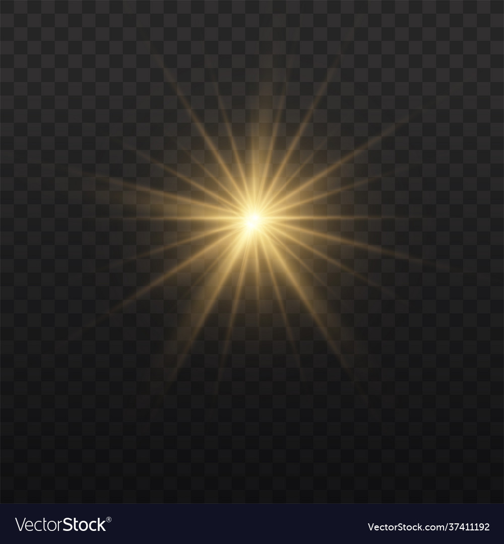 Star burst with light yellow sun rays Royalty Free Vector