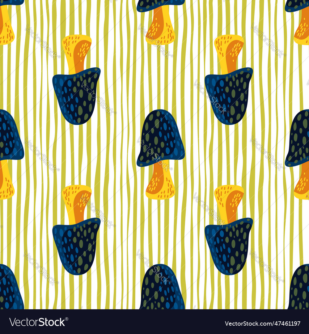 Magical fly agaric wallpaper seamless pattern Vector Image