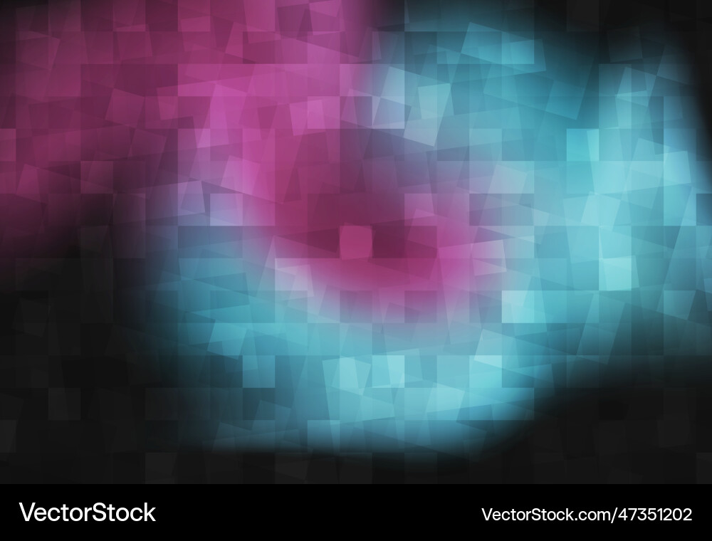 Abstract blue and red gradient square pattern Vector Image