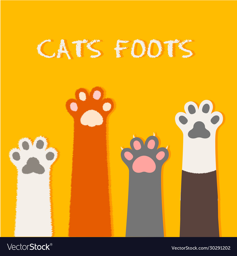 Cat flat design prints cartoon cute